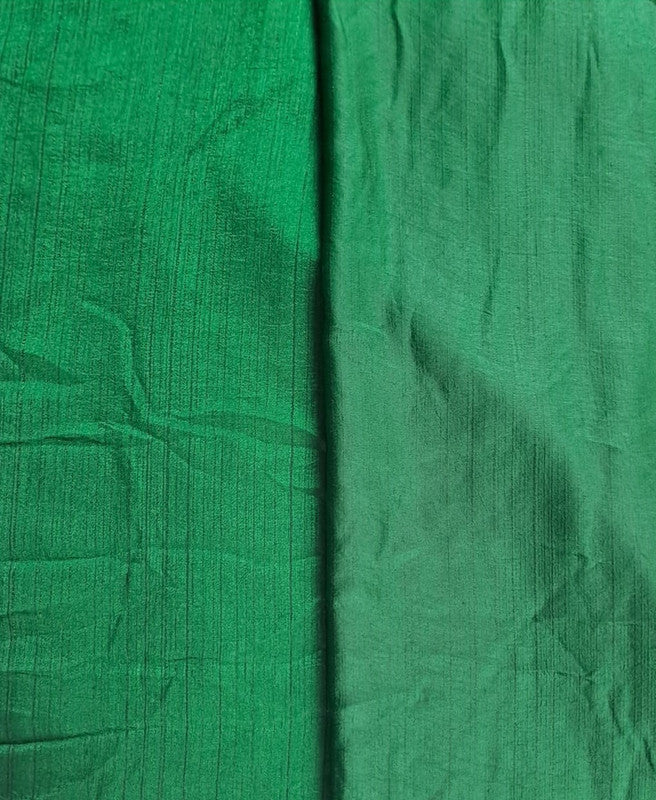 Green Plain Nysaa Silk Fabric (Per Meter - Rs 112 )