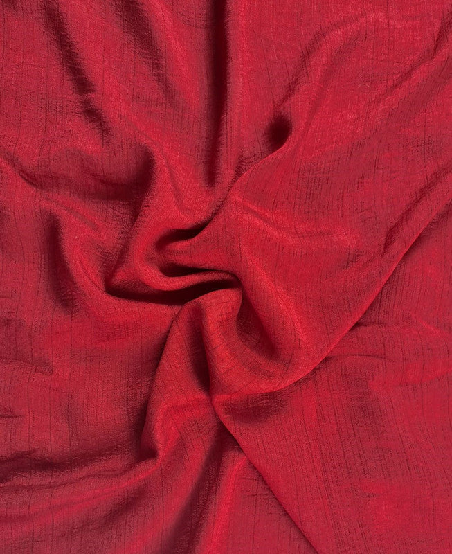 Maroon Plain Nysaa Silk Fabric (Per Meter - Rs 112 )