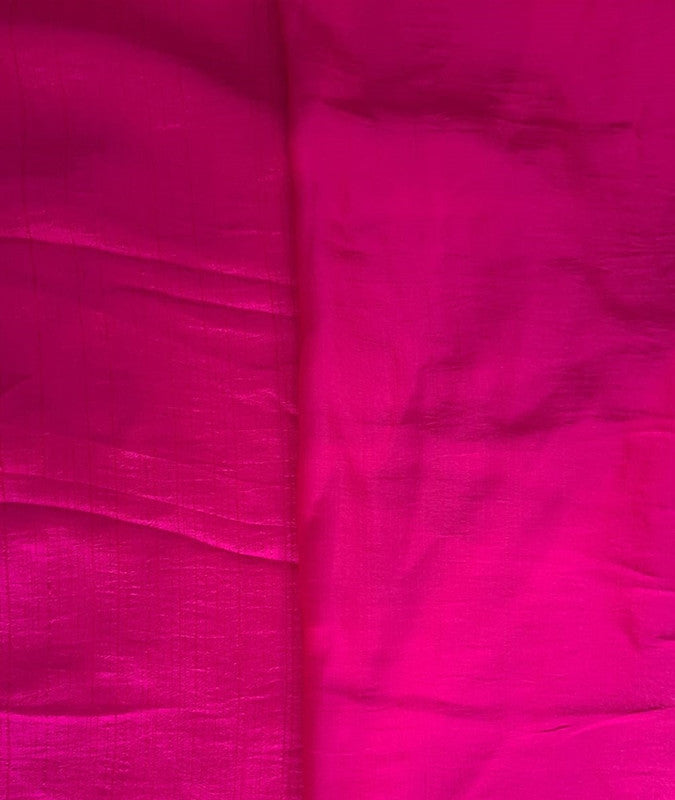 Magenta Plain Nysaa Silk Fabric (Per Meter - Rs 112 )