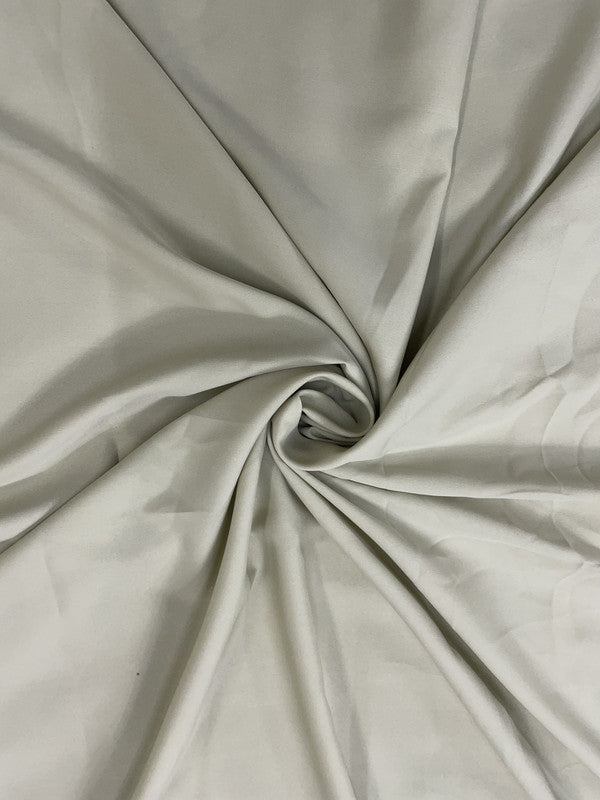 Olive Grey Plain Dyed Poly Crepe Fabric (Per Meter - Rs 44 )