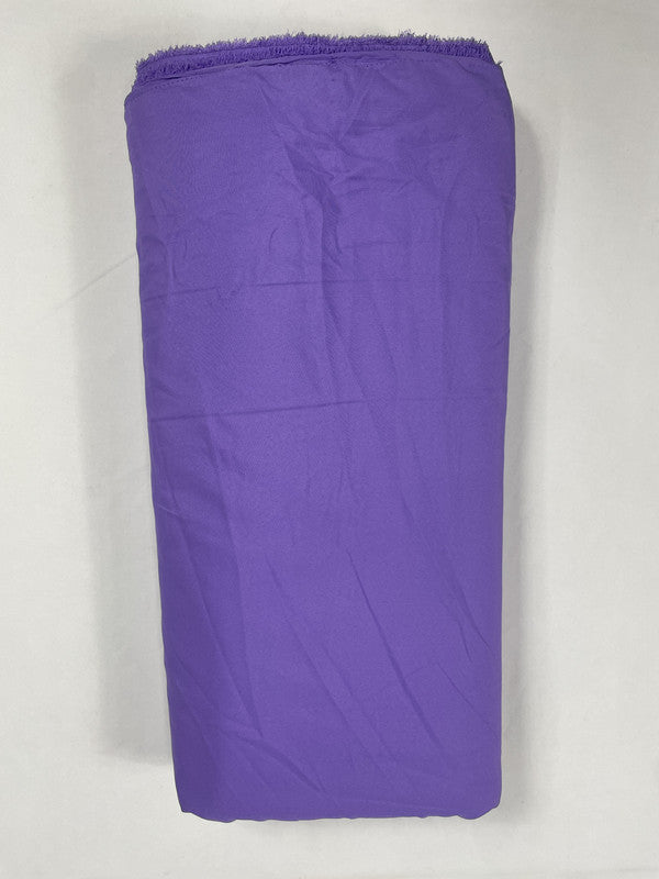 Lavender Plain Dyed Poly Crepe Fabric (Per Meter - Rs 44 )