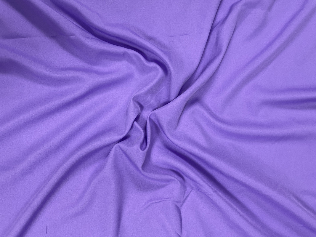 Lavender Plain Dyed Poly Crepe Fabric (Per Meter - Rs 44 )