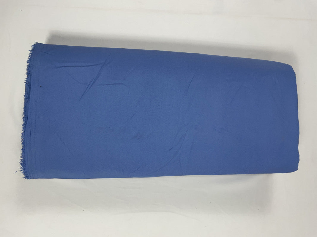 Steel Blue Plain Dyed Poly Crepe Fabric (Per Meter - Rs 34 )