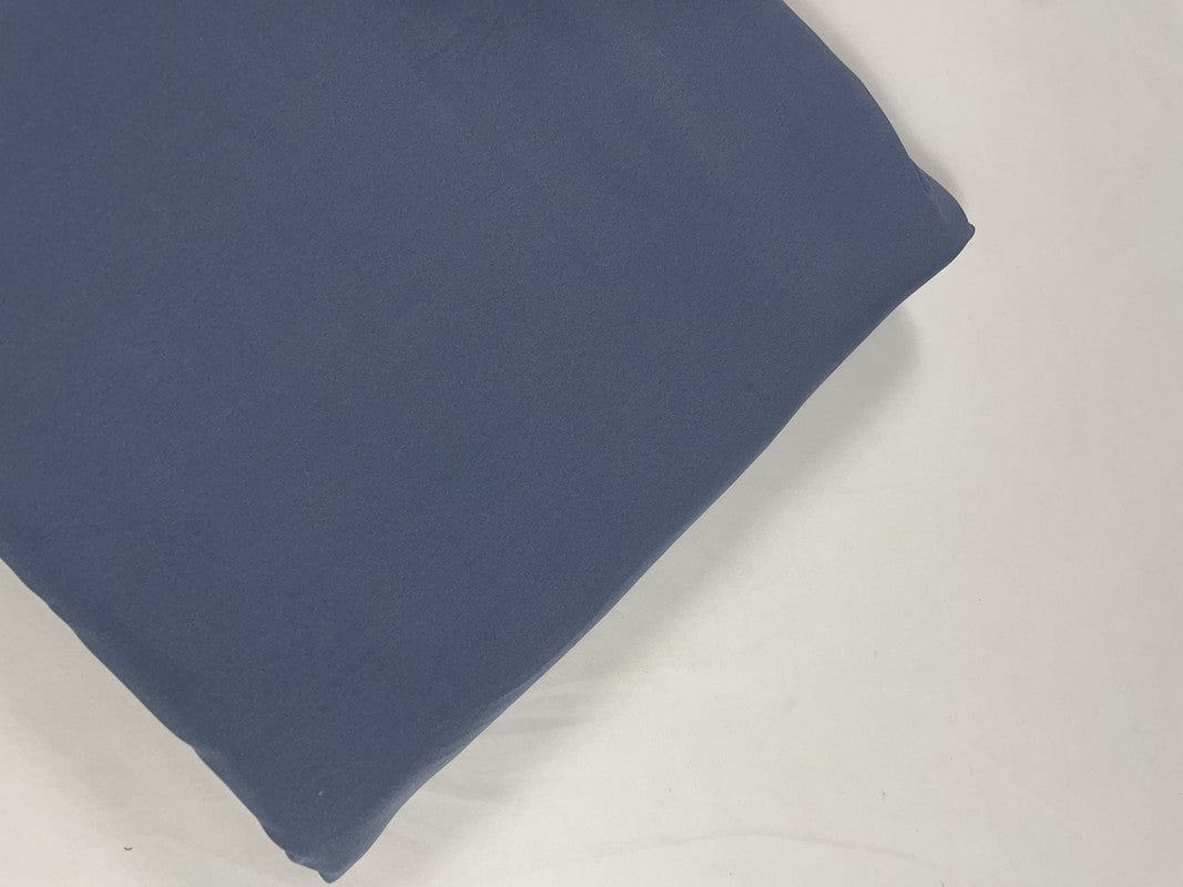 Grey Plain Dyed Poly Crepe Fabric (Per Meter - Rs 44 )