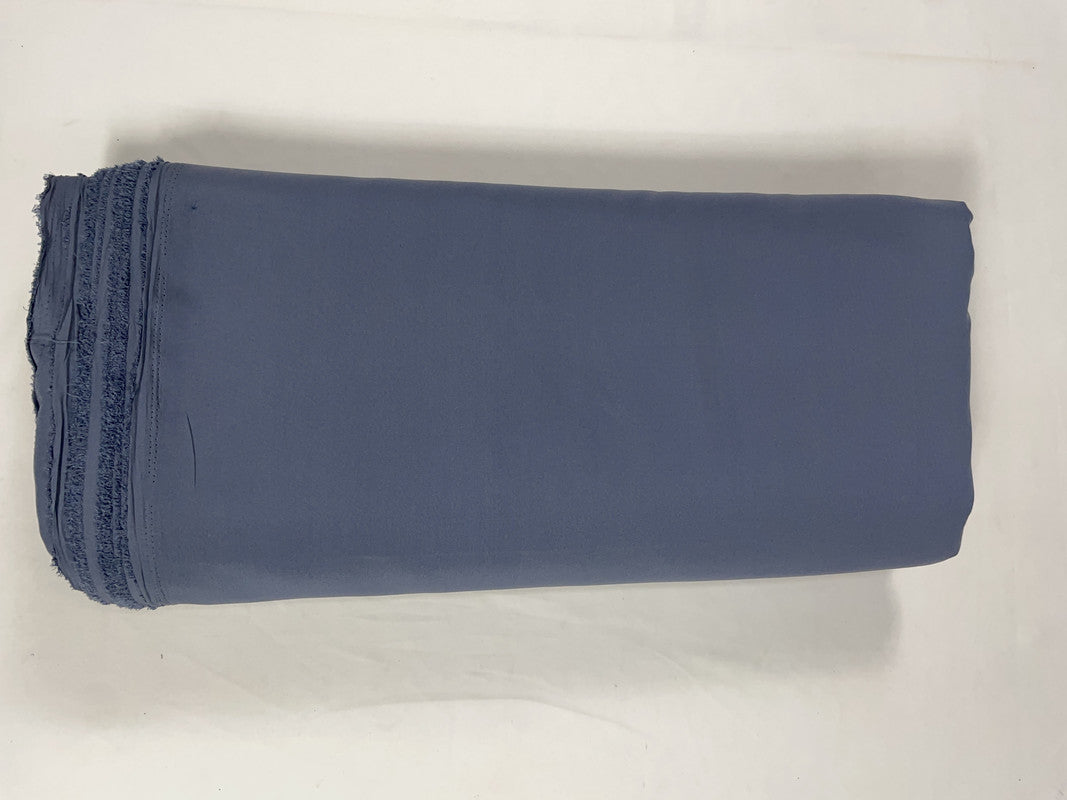 Grey Plain Dyed Poly Crepe Fabric (Per Meter - Rs 44 )