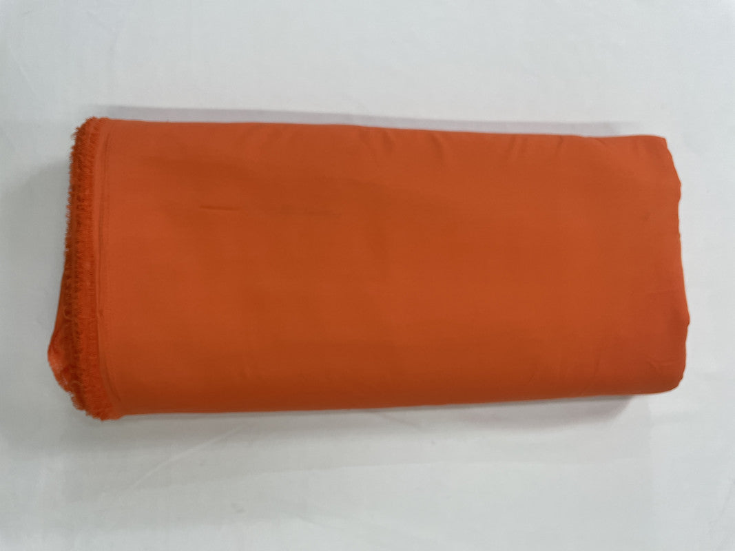 Light Orange Plain Dyed Poly Crepe Fabric (Per Meter - Rs 44 )