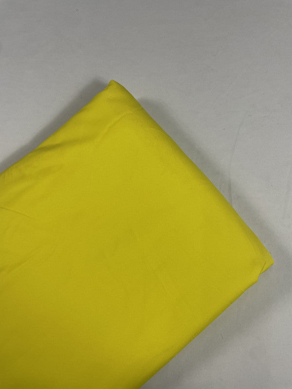 Yellow Poly Crepe Fabric