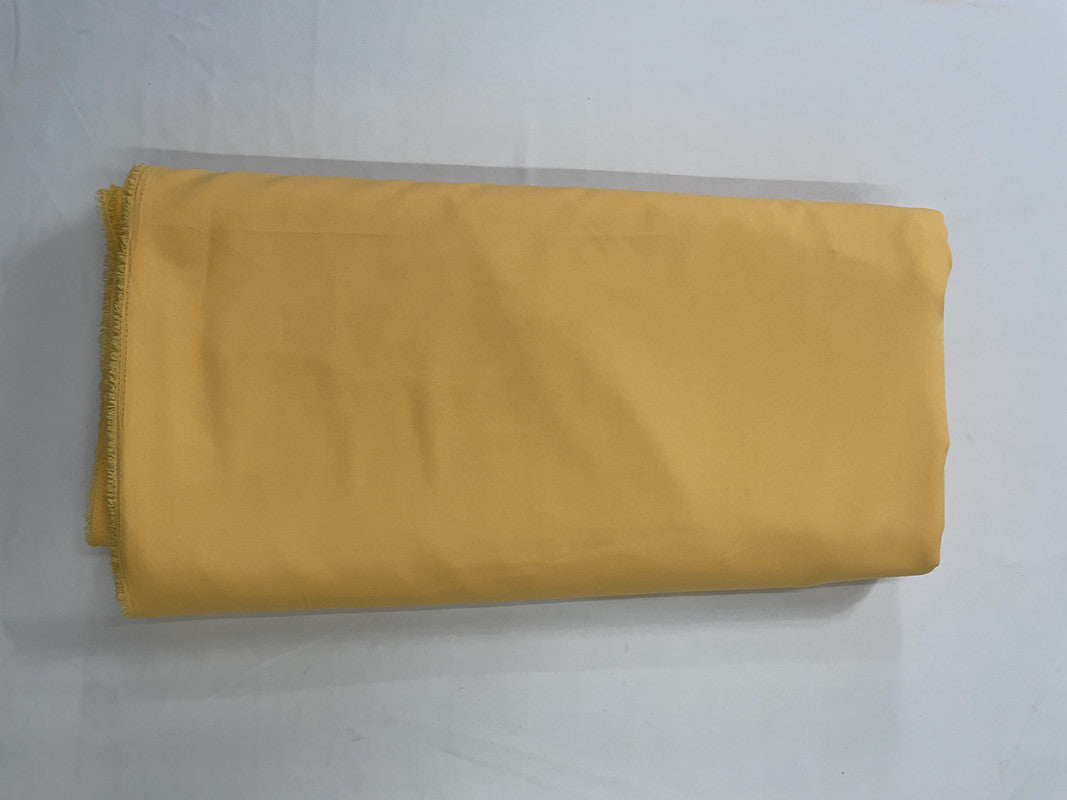 Honey Yellow Plain Dyed Poly Crepe Fabric (Per Meter - Rs 44 )