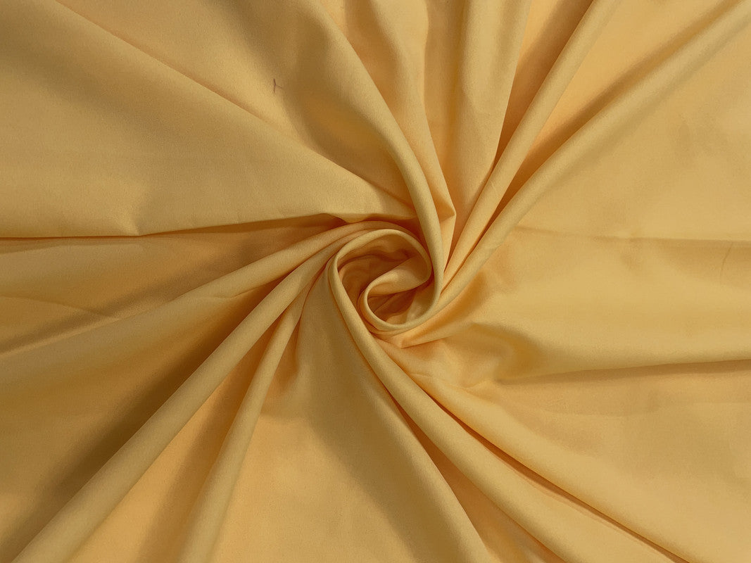 Honey Yellow Plain Dyed Poly Crepe Fabric (Per Meter - Rs 44 )