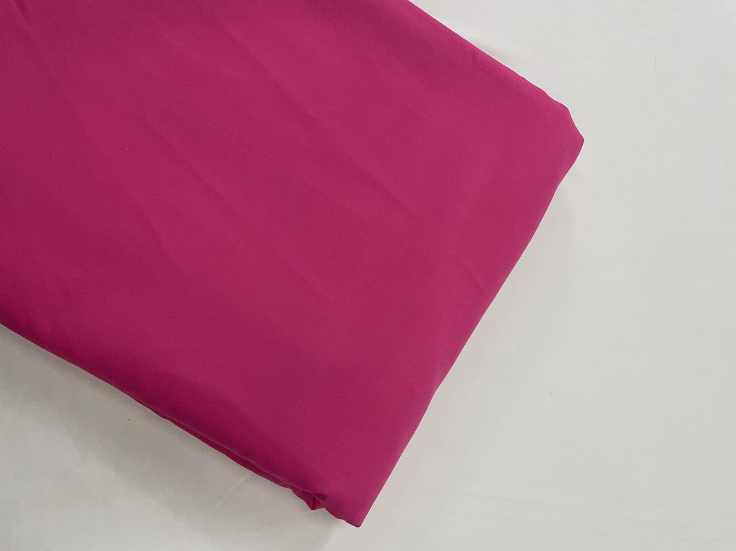 Hot Pink Plain Dyed Poly Crepe Fabric (Per Meter - Rs 44 )