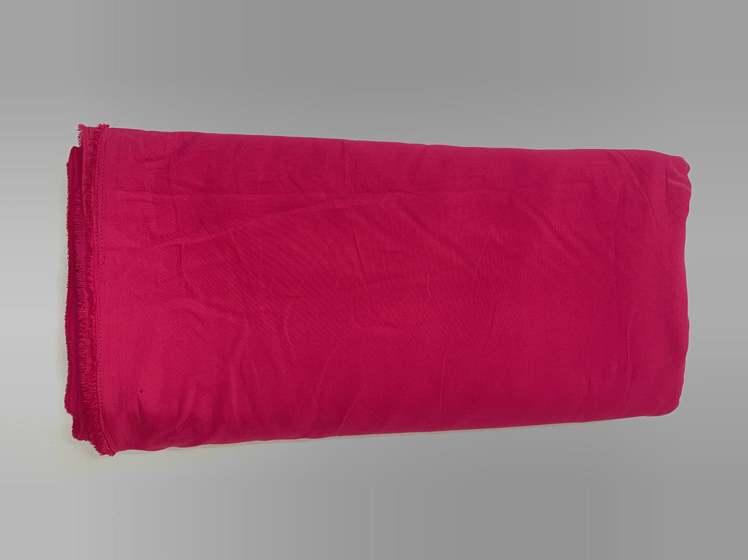 Magenta Plain Dyed Poly Crepe Fabric (Per Meter - Rs 44 )