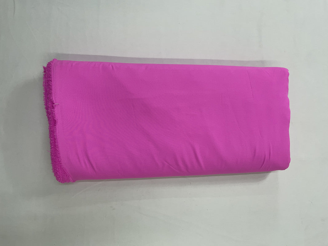 Fuscia Pink Plain Dyed Poly Crepe Fabric (Per Meter - Rs 44 )