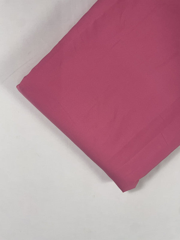 Onion Pink Plain Dyed Poly Crepe Fabric (Per Meter - Rs 44 )