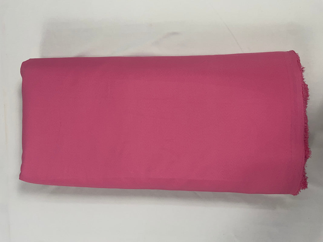 Onion Pink Plain Dyed Poly Crepe Fabric (Per Meter - Rs 44 )