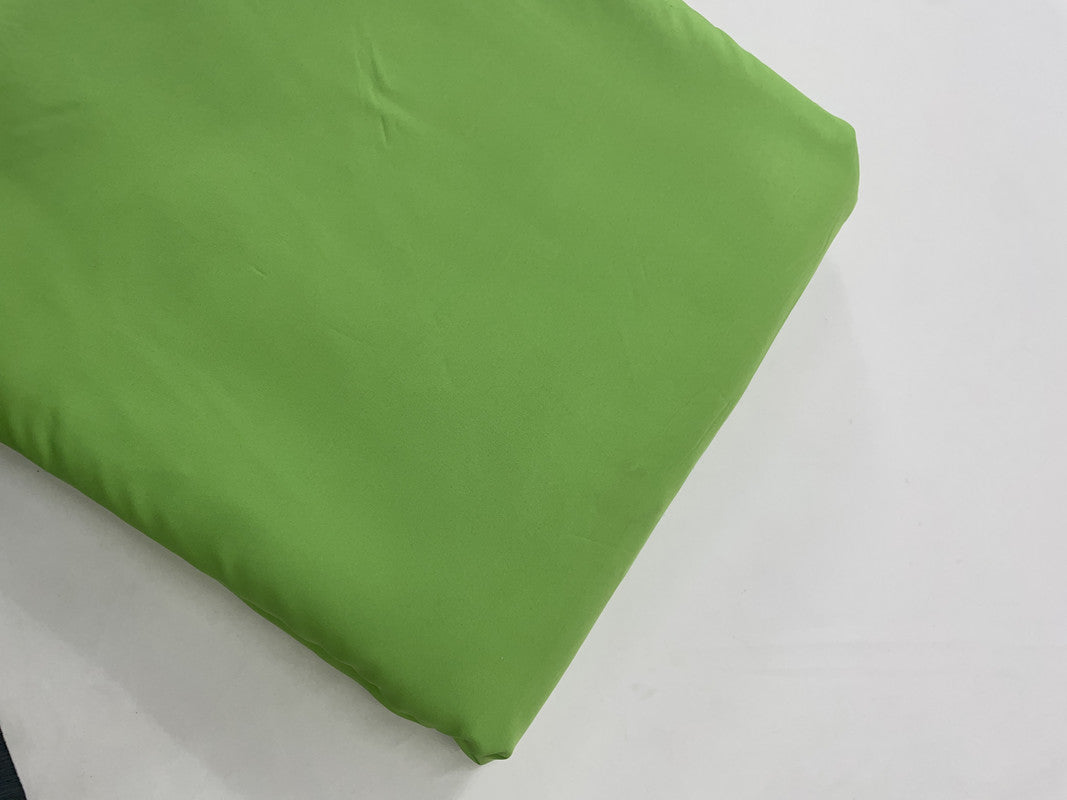 Green Plain Dyed Poly Crepe Fabric (Per Meter - Rs 44 )