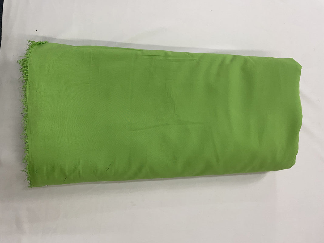 Green Plain Dyed Poly Crepe Fabric (Per Meter - Rs 44 )