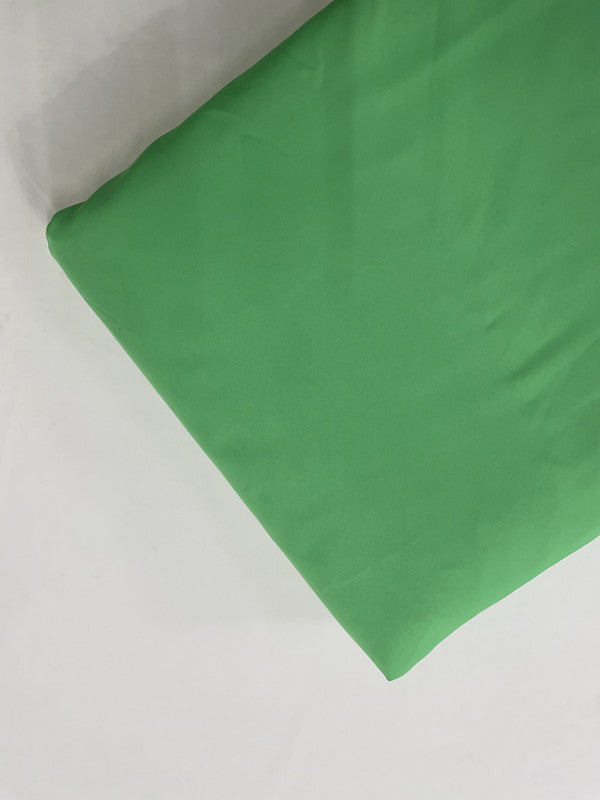 Green Poly Crepe Fabric