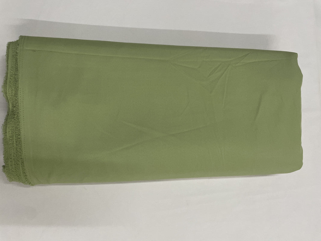 Pista Green Plain Dyed Poly Crepe Fabric (Per Meter - Rs 44 )