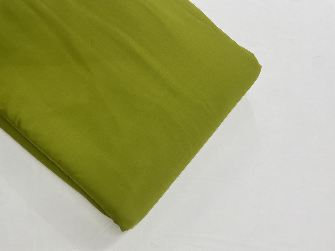 Moss Green Plain Dyed Poly Crepe Fabric (Per Meter - Rs 44 )