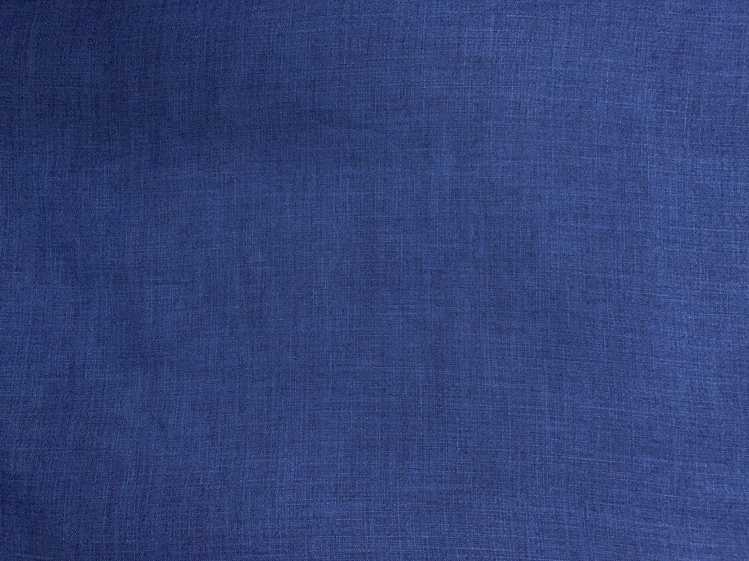 Navy Blue Cotton Linen Fabric