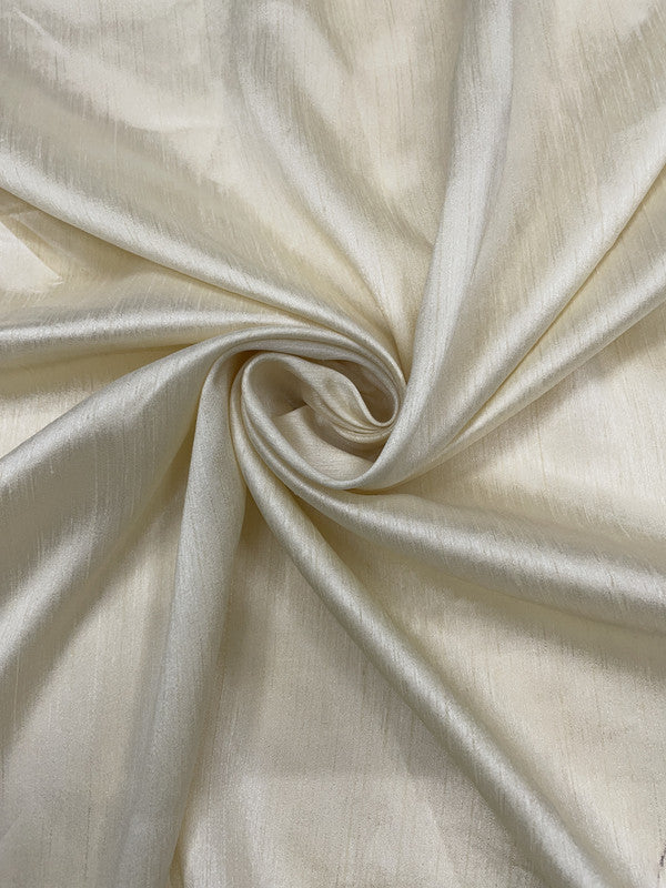 Cream Plain Nysaa Silk Fabric (Per Meter - Rs 112 )