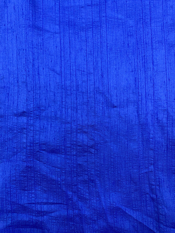 Royal Blue Plain Nysaa Silk Fabric (Per Meter - Rs 112 )