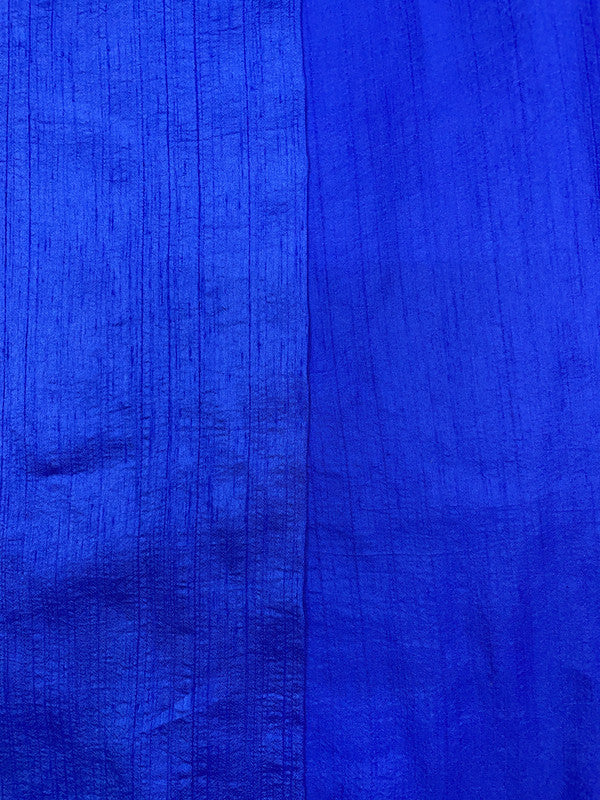 Royal Blue Plain Nysaa Silk Fabric (Per Meter - Rs 112 )