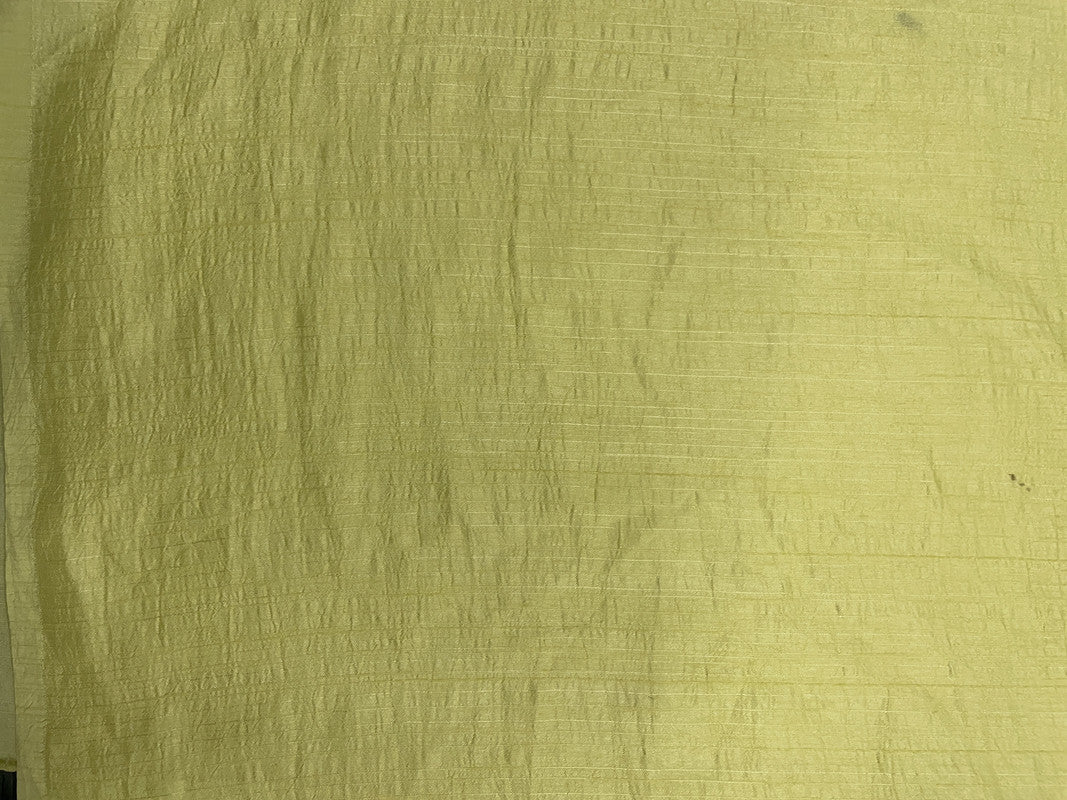 Lemon Yellow Plain Nysaa Silk Fabric (Per Meter - Rs 112 )