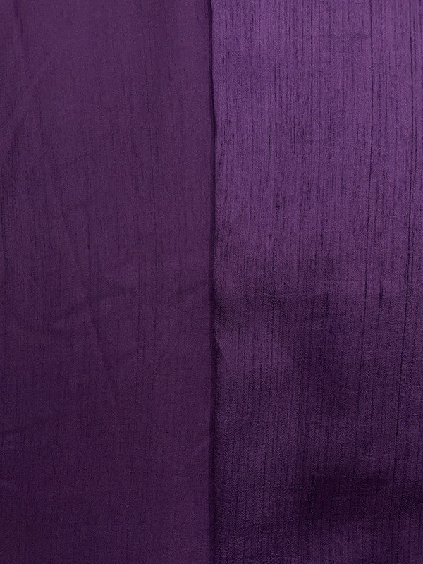 Purple Plain Nysaa Silk Fabric (Per Meter - Rs 112 )