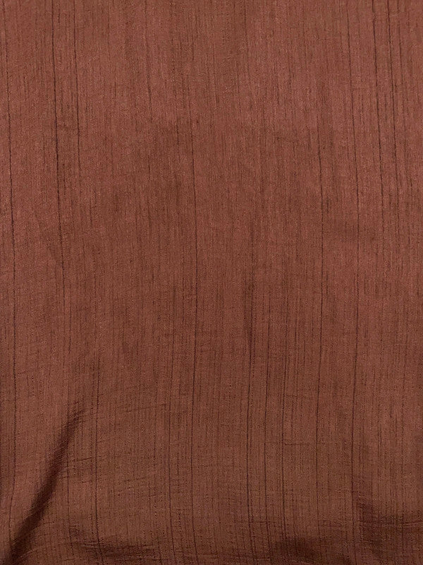 Brown Plain Nysaa Silk Fabric (Per Meter - Rs 112 )