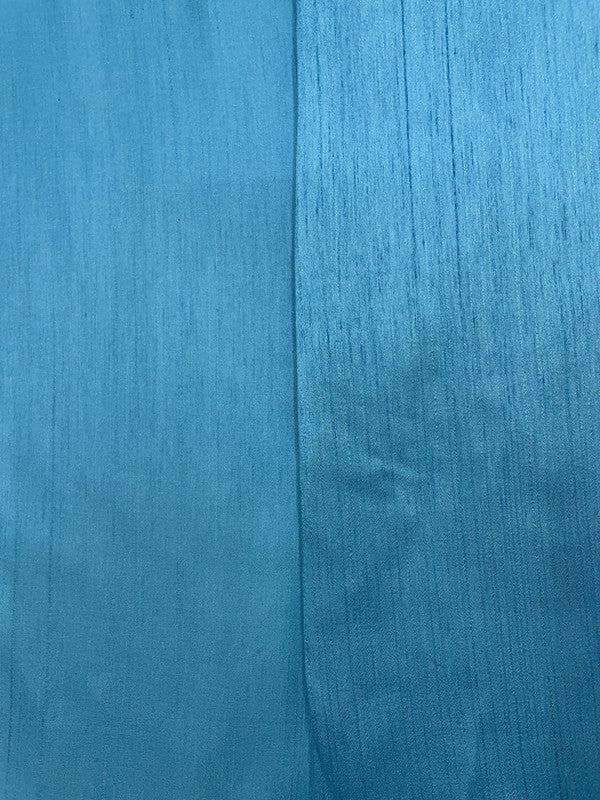 Sky Blue Plain Nysaa Silk Fabric (Per Meter - Rs 112 )