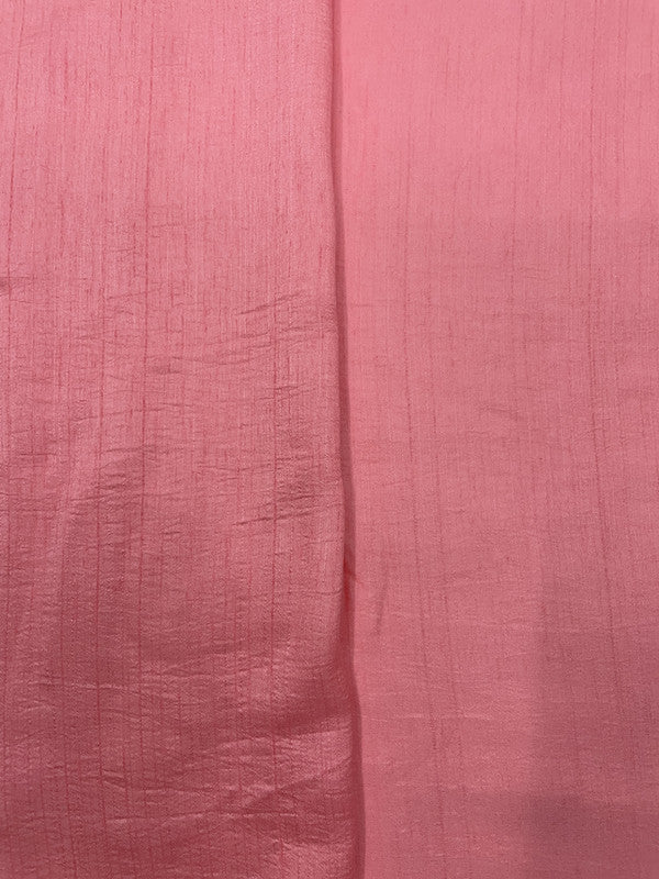 Light Pink Plain Nysaa Silk Fabric (Per Meter - Rs 112 )