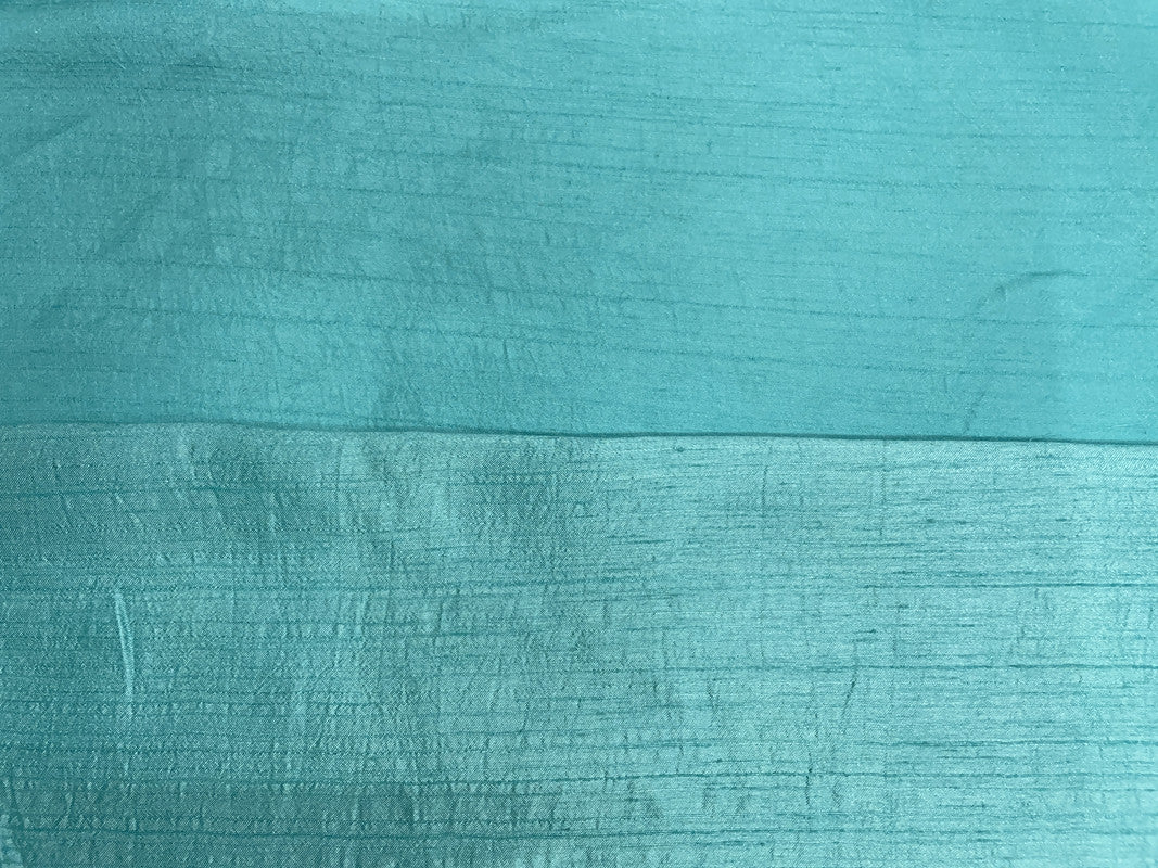 Sea Blue Plain Nysaa Silk Fabric (Per Meter - Rs 112 )