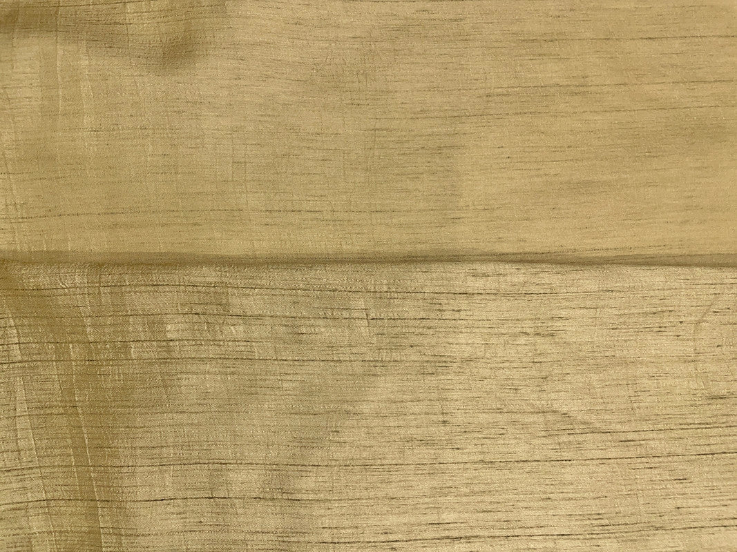 Gold Plain Nysaa Silk Fabric (Per Meter - Rs 112 )