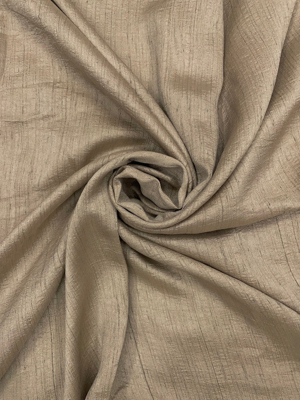 Beige Plain Nysaa Silk Fabric (Per Meter - Rs 112 )