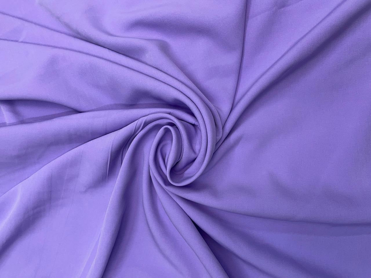 Lavender Plain Banana Crepe N332L Fabric Kapdashop