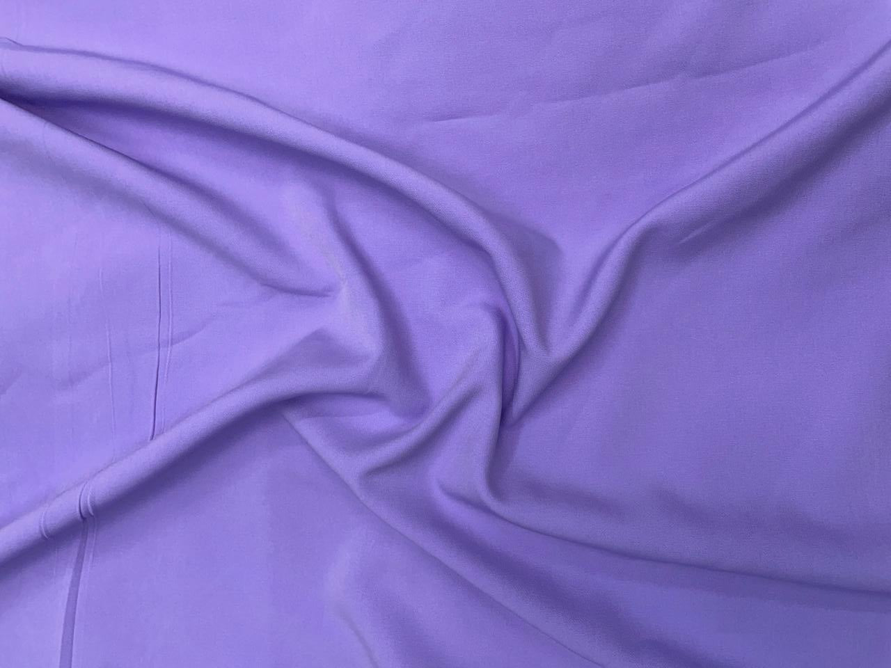 Lavender Plain Banana Crepe N332L Fabric Kapdashop
