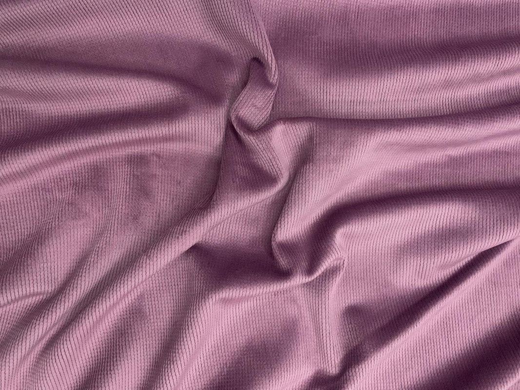 Lilac Stripes Premium Corduroy Fabric