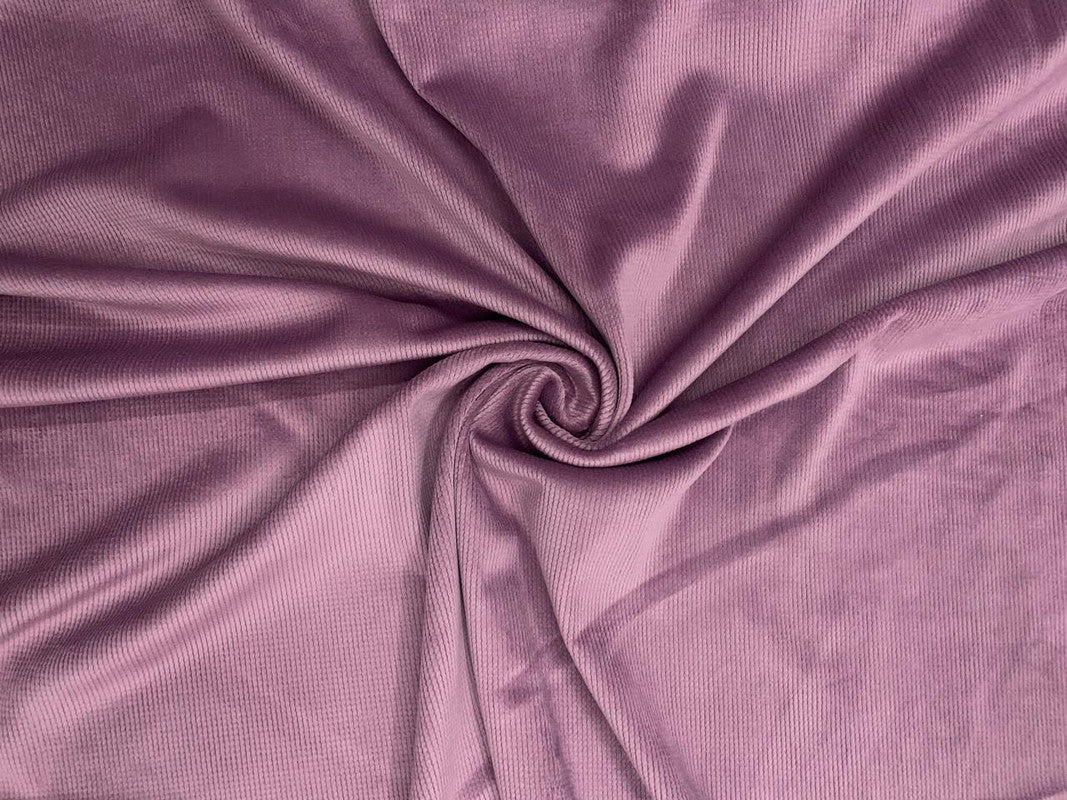 Lilac Stripes Premium Corduroy Fabric