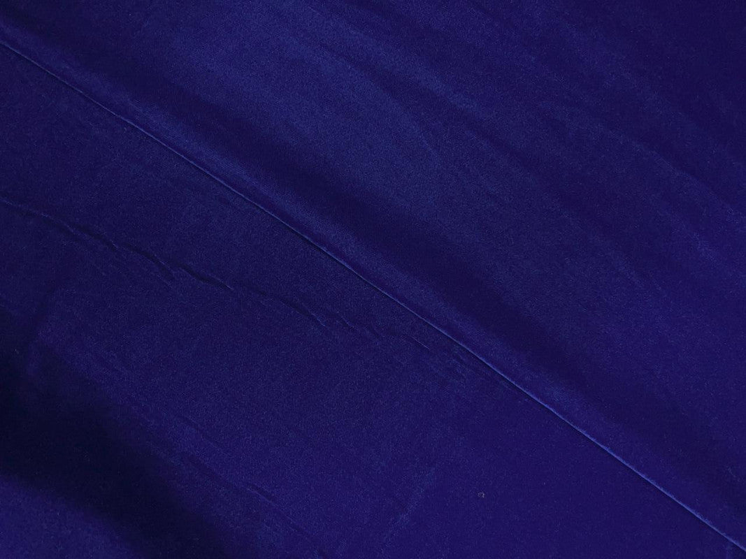 Royal Blue Plain Velvet Fabric