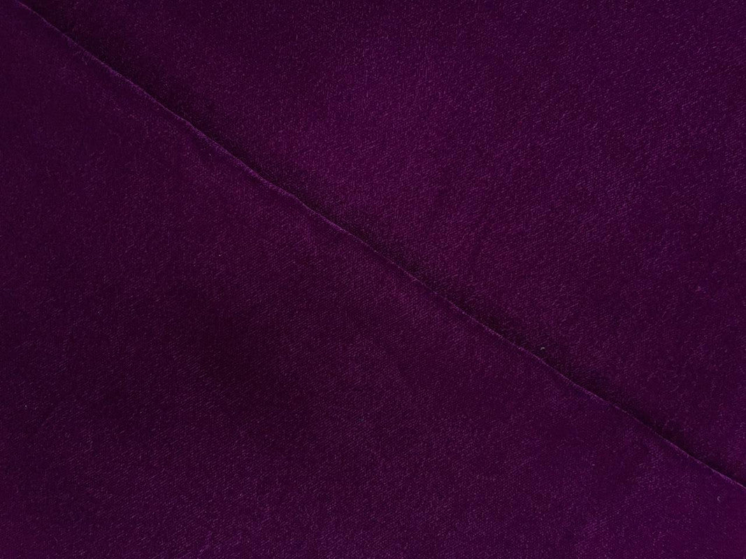 Purple Plain Velvet Fabric