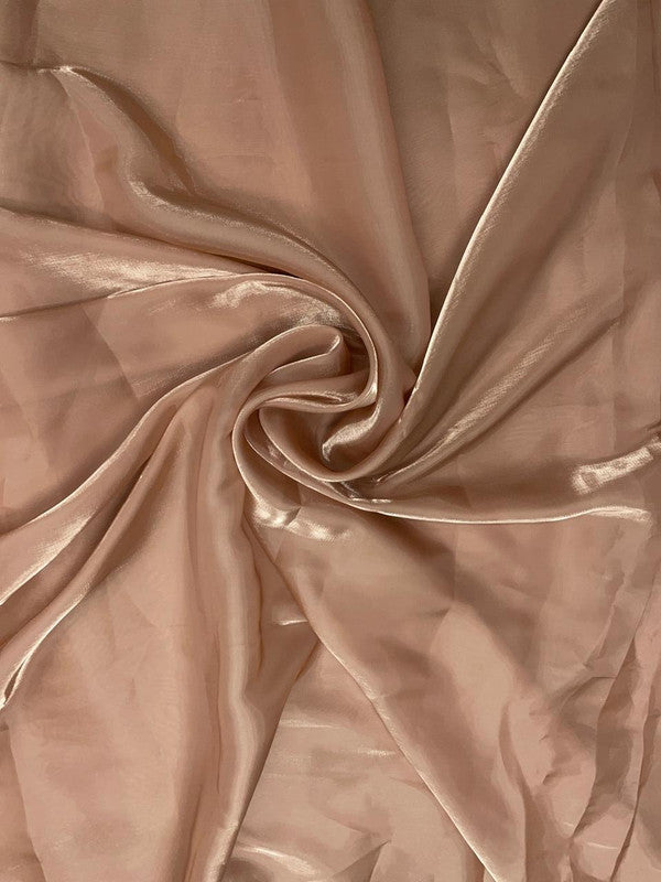 Light Brown Plain Shinny Jimmy Choo Organza Fabric