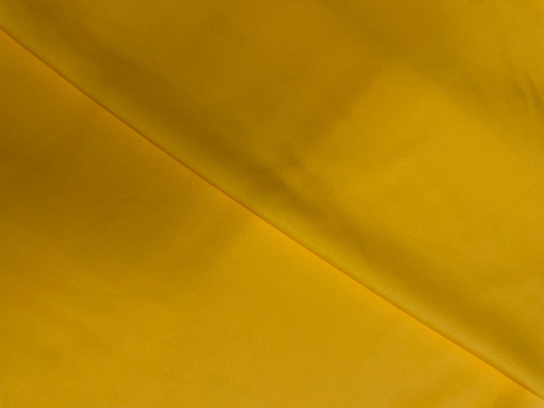 Manga Yellow Plain Dyed Poly Crepe Fabric