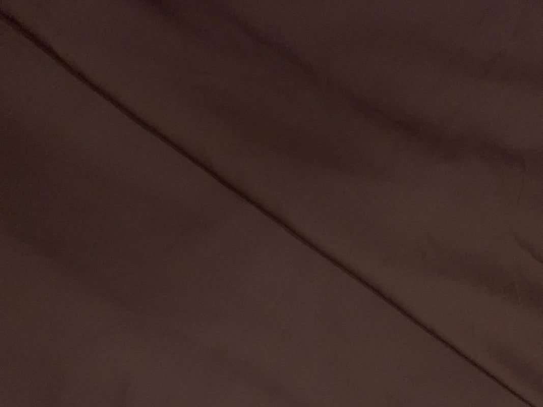 Dark Brown Plain Dyed Poly Crepe Fabric N232 (Per Meter - Rs 44 )