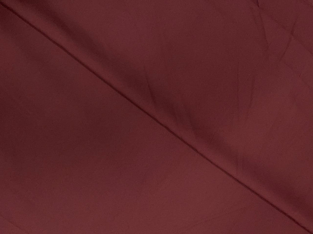 Dark Maroon Plain Dyed Poly Crepe Fabric N27D (Per Meter - Rs 44 )