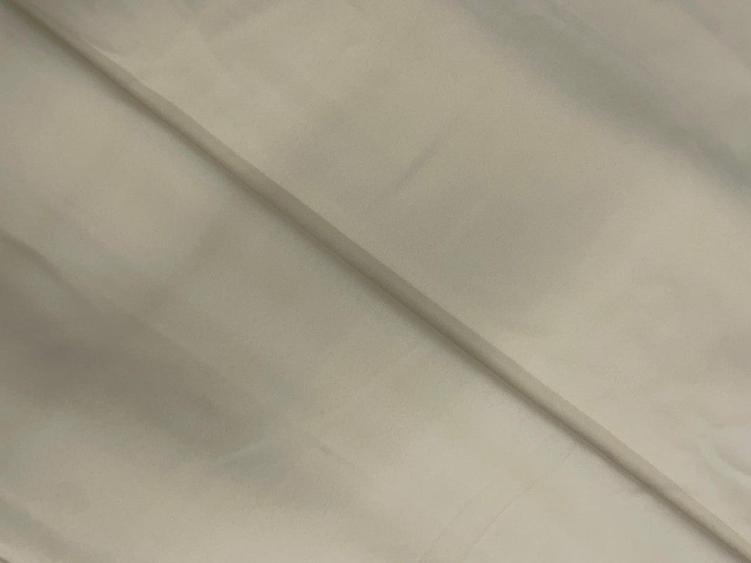 Cream Plain Dyed Poly Crepe Fabric N133 (Per Meter - Rs 44 )