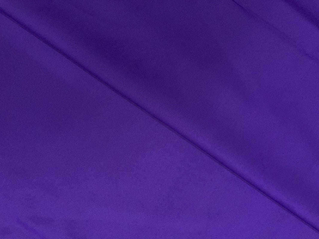 Purple Plain Dyed Poly Crepe Fabric N594 (Per Meter - Rs 44 )