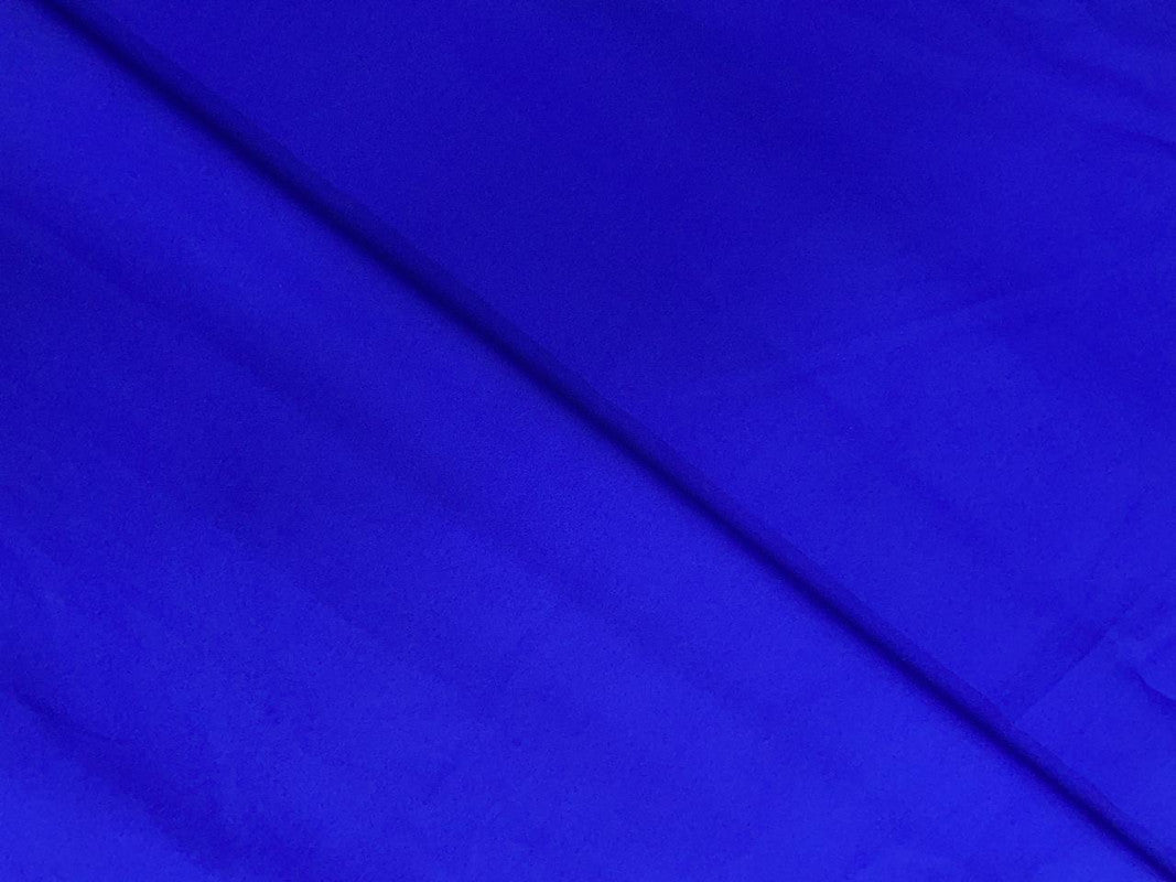 Royal Blue Plain Dyed Poly Crepe Fabric N89 (Per Meter - Rs 44 )