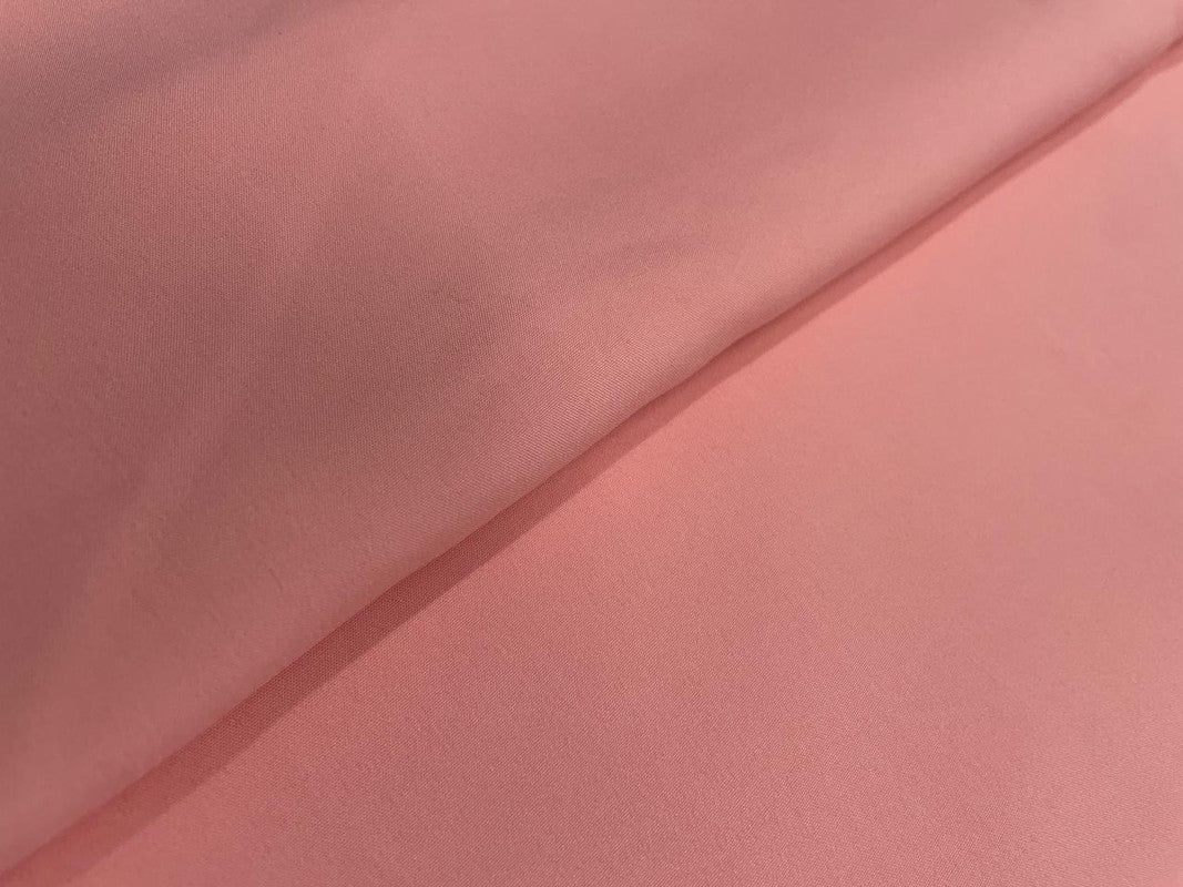 Light Pink Plain Dyed Poly Crepe Fabric N96L (Per Meter - Rs 44 )