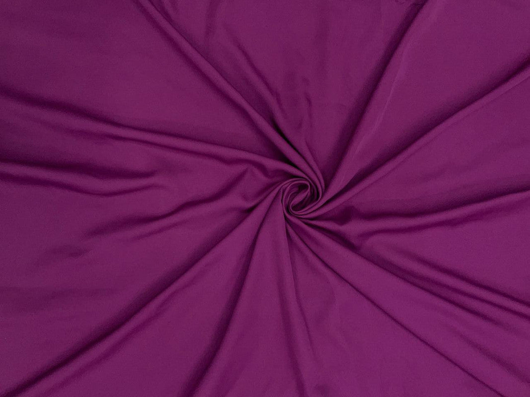 Purple Plain Dyed Poly Crepe (Per Meter - Rs 44 )